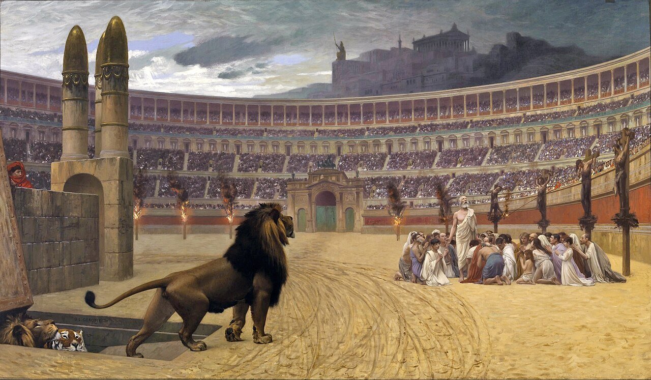 Jean-Léon Gérôme, La última oración de los mártires cristianos (1883)