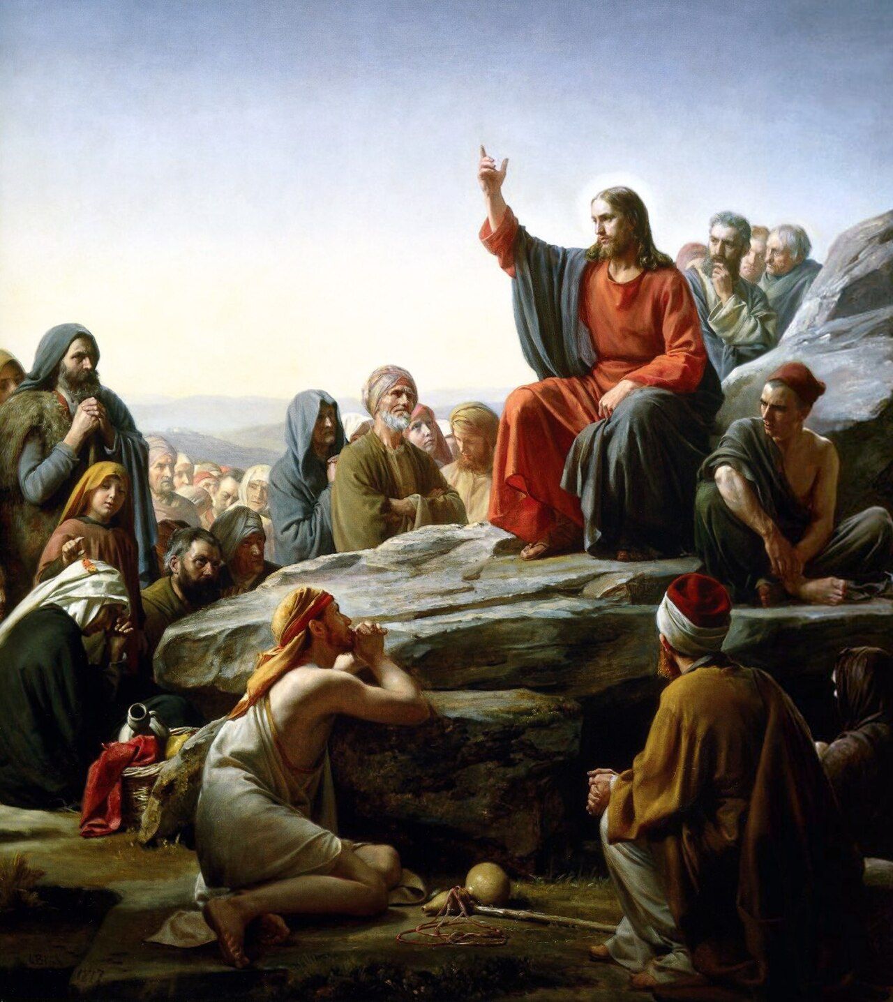 Carl Bloch, El sermón de la montaña (1877)